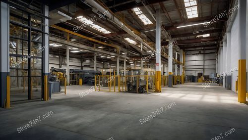 Operational Industrial Manufacturing Facility Interior