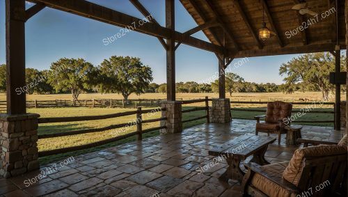 Ranch Porch Leisure: Countryside Comfort Defined