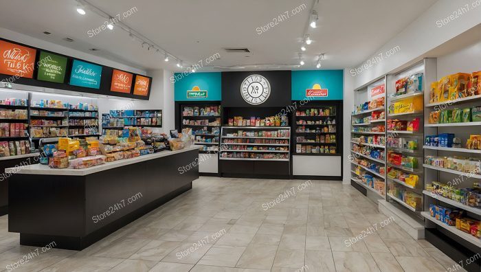 Bright Spacious Grocery Shop Interior