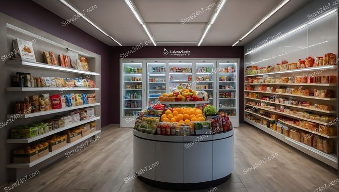 Sophisticated Grocery Shop Interior Setup