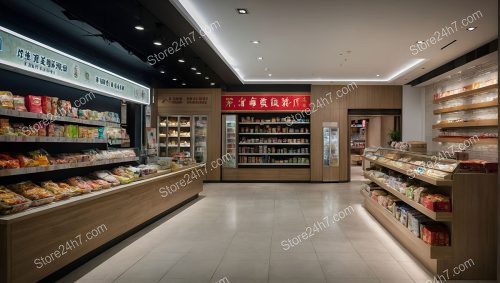 Modern Asian Grocery Store Interior