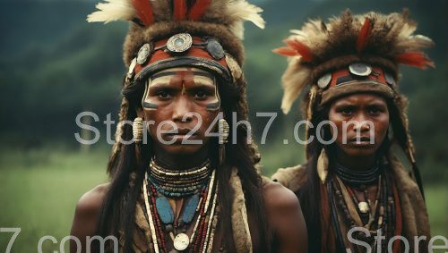 Stone Age Tribal Leaders Portraiture