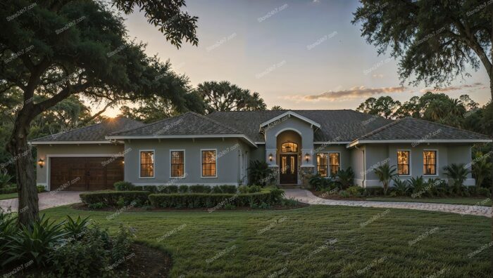 Elegant Single Family Home in Tranquil Suburban Setting