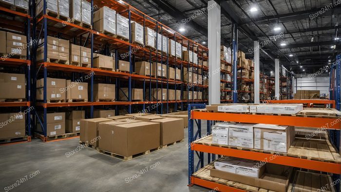 Vast Warehouse Storage Shelving Facility