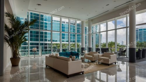 Spacious Modern Office with City View