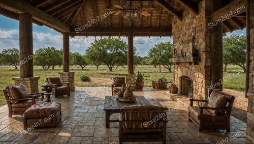 Inviting Ranch Porch with Nature View