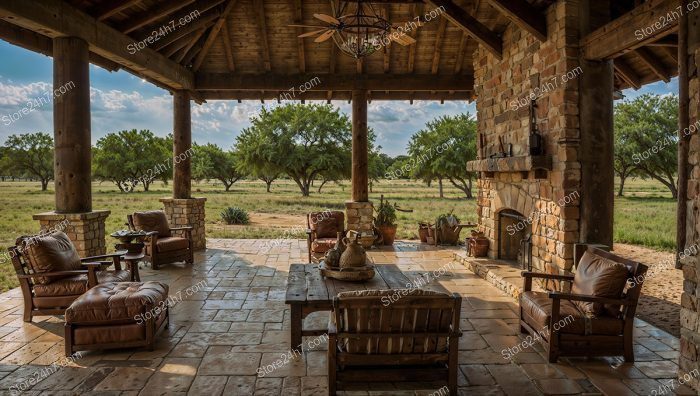 Inviting Ranch Porch with Nature View