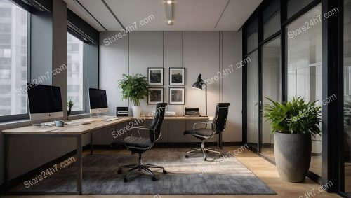 Sophisticated Executive Office Interior Design