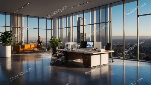 Modern High-rise Office City View