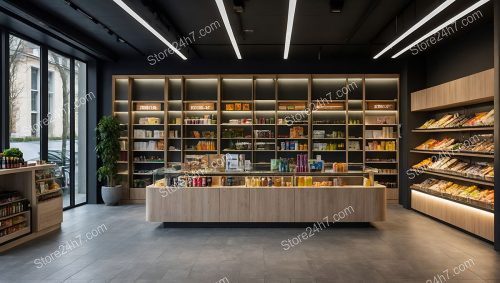 Minimalist Gourmet Food Store Interior
