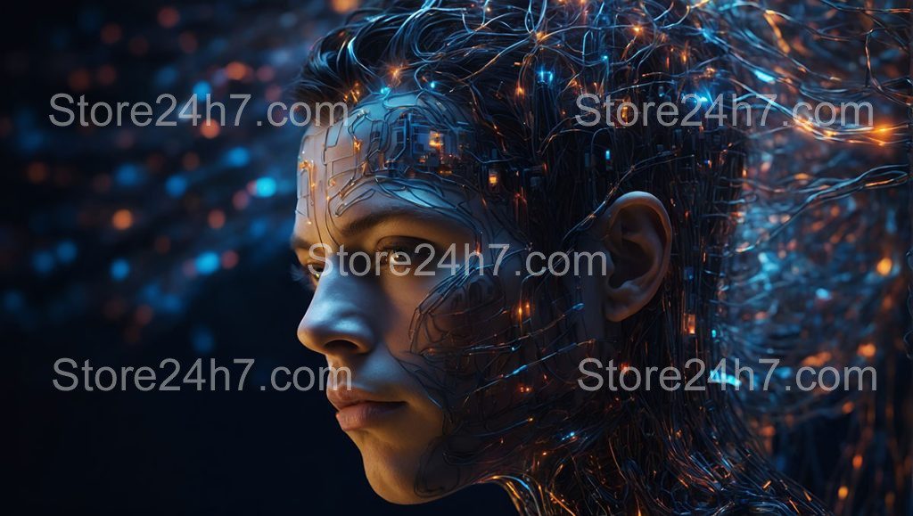 Cognitive Threads: Synthesis of Mind and Machine | Image 4080 x 2304 px