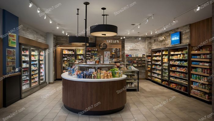 Modern Gourmet Market Shop Interior