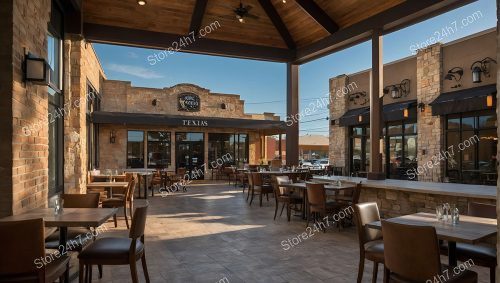 Texas Small Restaurant Open Patio