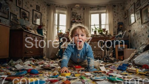 Childhood Chaos in Home Playroom