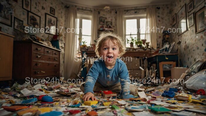 Childhood Chaos in Home Playroom