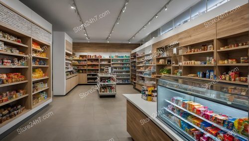 Streamlined Grocery Shop Interior Design