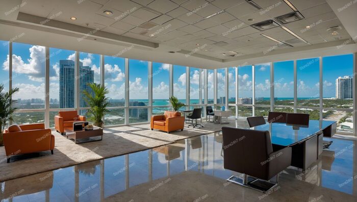 Panoramic Executive Office with Ocean View