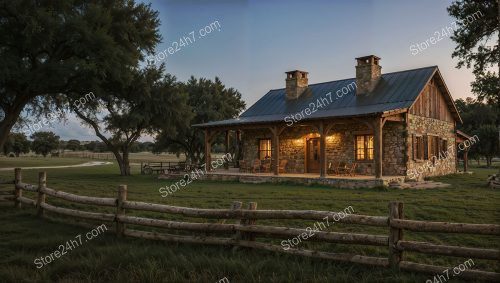 Twilight Serenity at Stone Ranch House