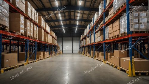 Streamlined Warehouse Storage Efficiency Display
