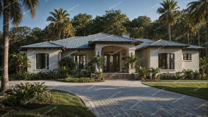 Luxurious Tropical Villa with Paved Driveway