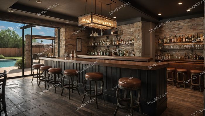 Chic Poolside Bar Interior Design