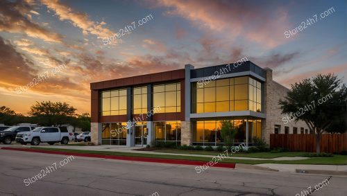 Twilight Glow Corporate Office Building