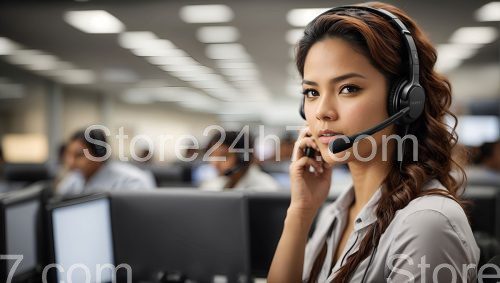 Confident Tech Support Specialist in Office