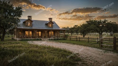 Twilight Serenity at Rustic Ranch