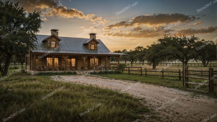 Twilight Serenity at Rustic Ranch