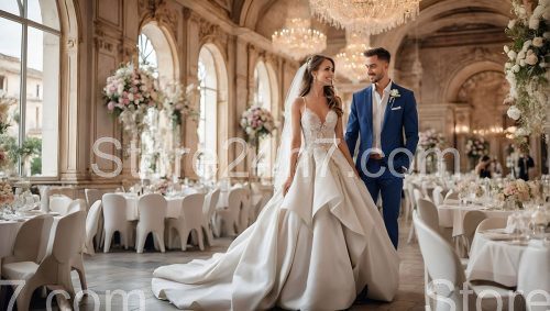 Elegant Wedding Couple Grand Hall