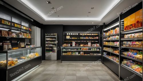 Elegant Gourmet Grocery Store Interior