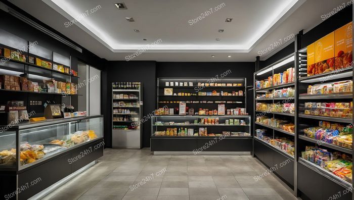 Elegant Gourmet Grocery Store Interior