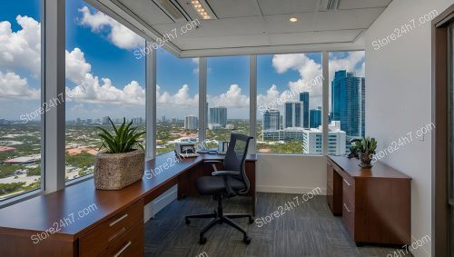 City View Office with Natural Light