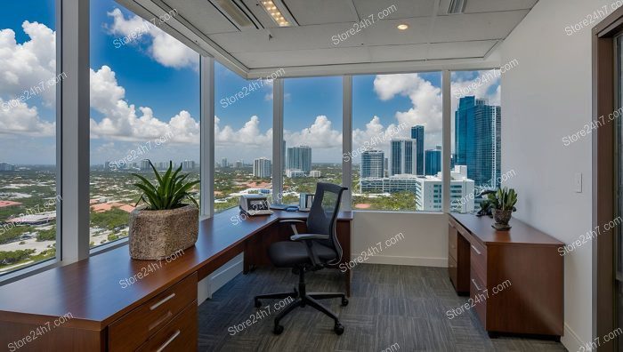 City View Office with Natural Light