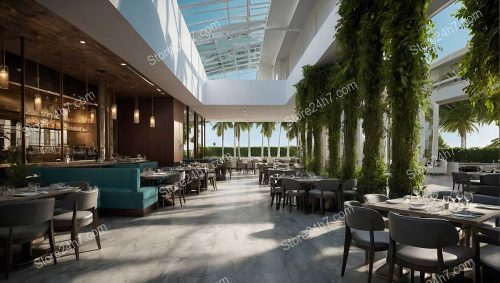 Open-Air Tropical Restaurant Elegant Design