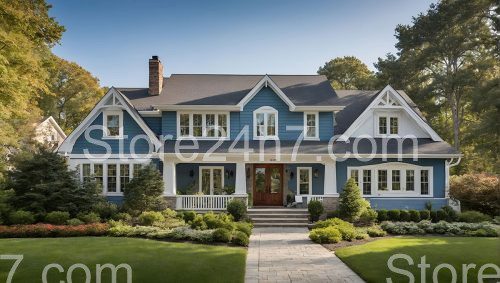 Charming Blue Craftsman Style Residence
