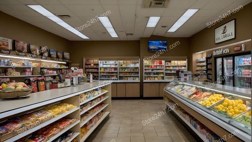 Spacious Grocery Store Fresh Produce