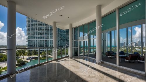 Panoramic Miami Skyline Office Space