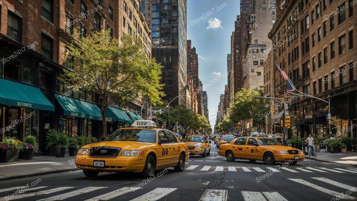 Bustling New York City Street