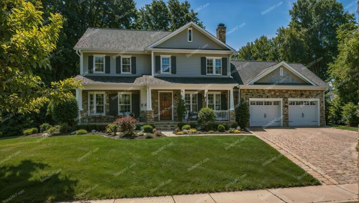 Classic Family Home with Stone Accents