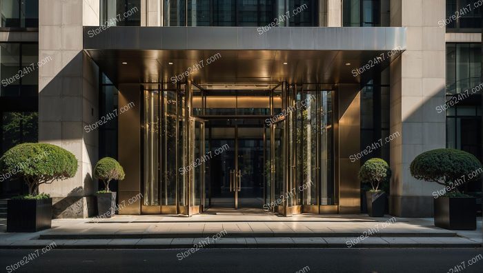 Sunlit Gold Entrance Metropolitan Condo