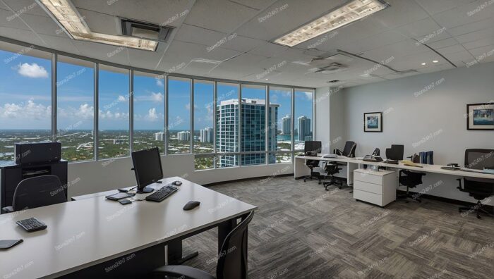 Modern Office Space with City View