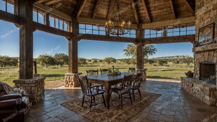 Rustic Ranch Estate Open View