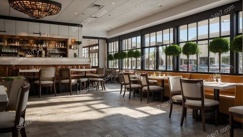 Bright Spacious Restaurant Interior Design