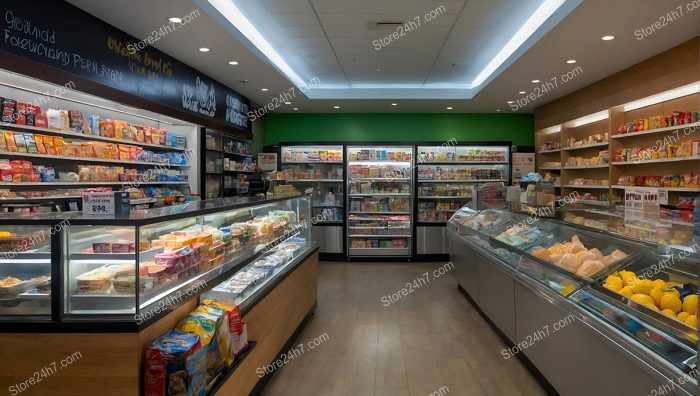 Functional Supermarket Interior Lighting Design