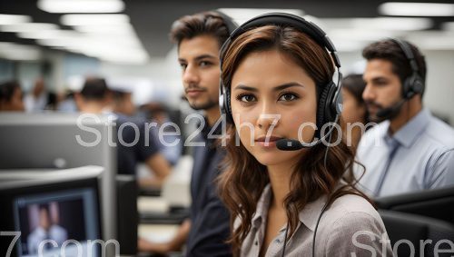 Dedicated Team in Tech Support Center