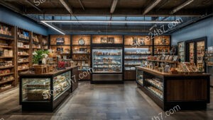 Artisan Delicatessen Store Interior Aesthetic