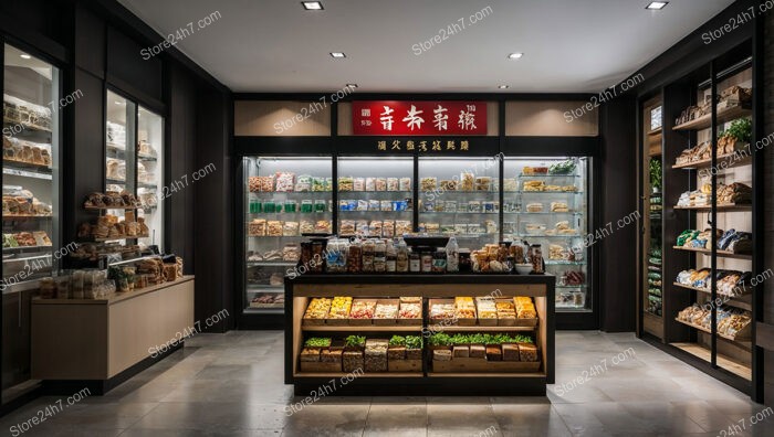 Asian Specialty Grocery Store Interior