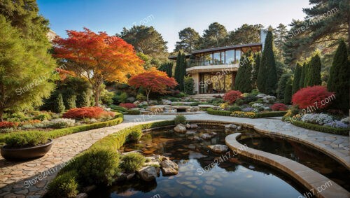 Autumn Harmony in Modern Landscape Design