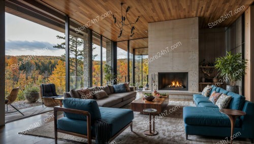 Autumn View Modern Living Room